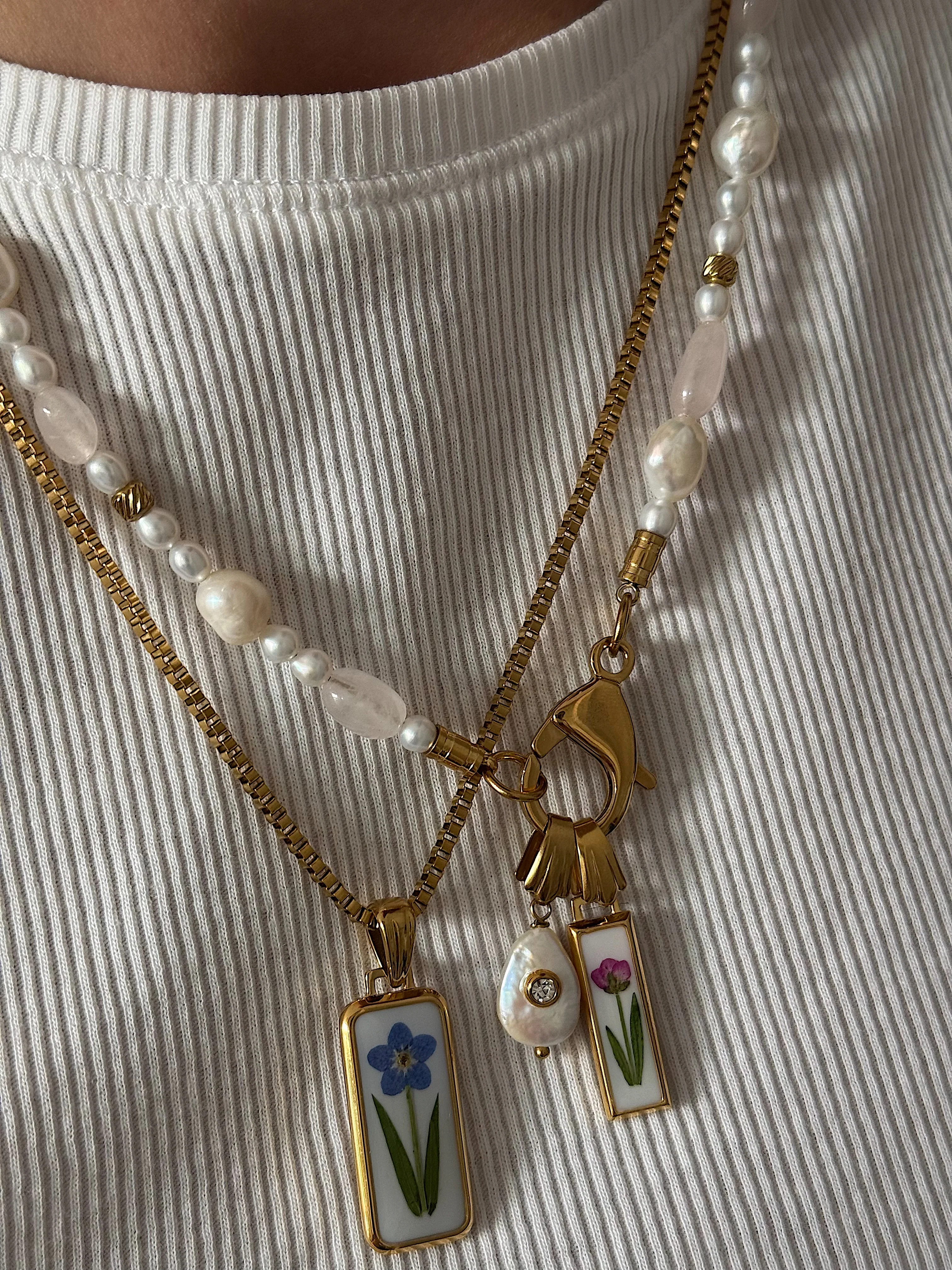Collier Pink Pearls - Image 5